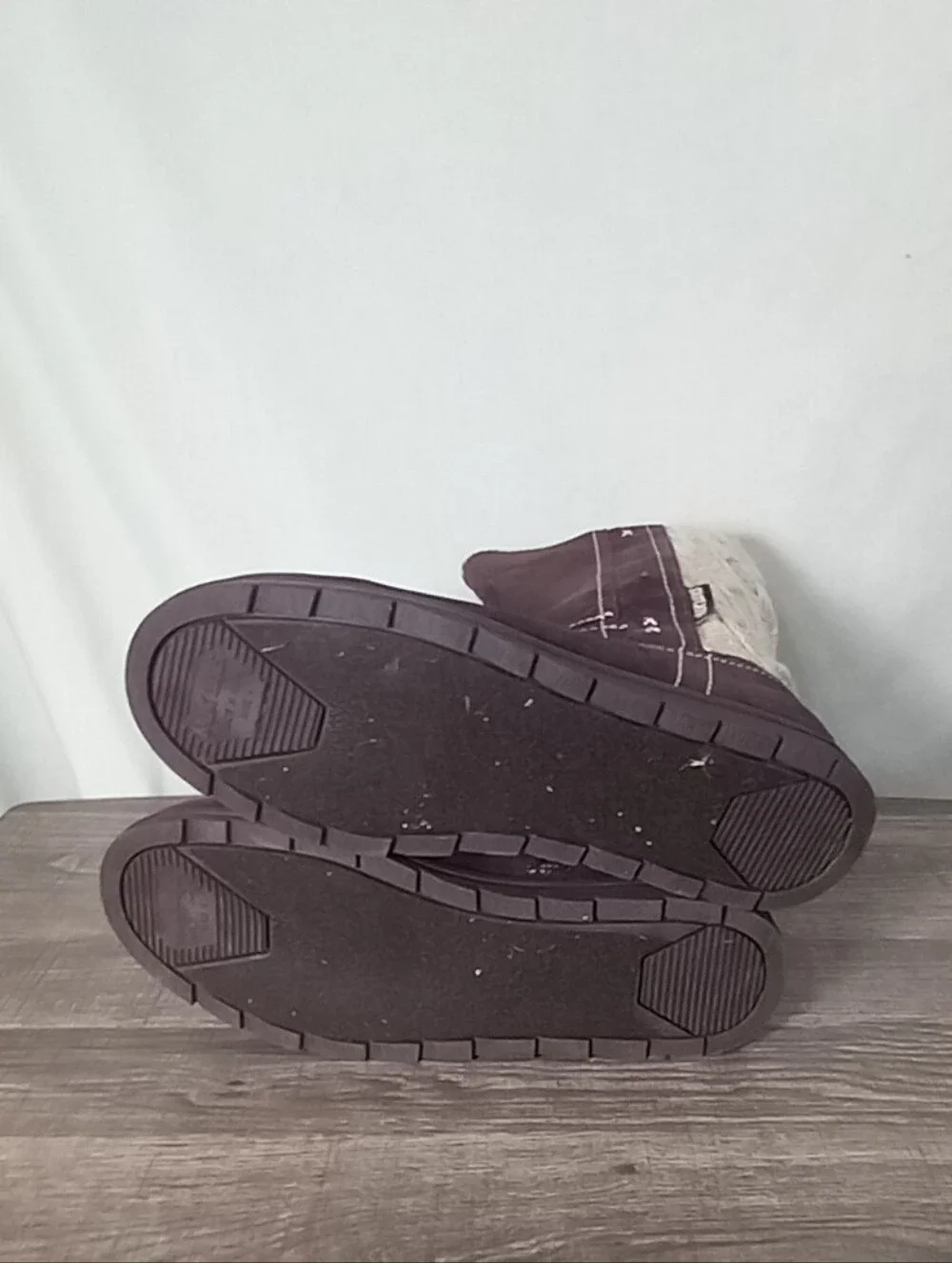Muk Luks Brown Mid Calf Stacy Boots Size 9